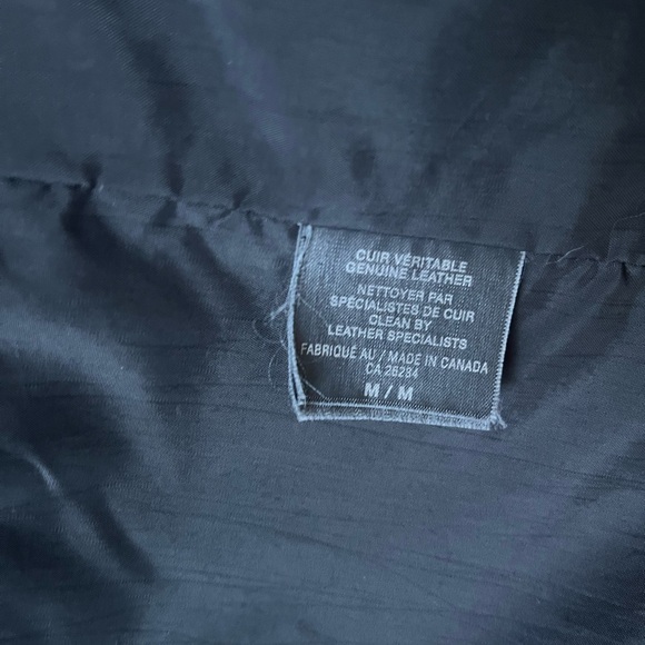 M0851 Rugby North america. Black leather jacket - Picture 6 of 7